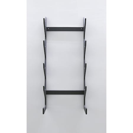 Trapski Versa Slim Profile 4 Slot Chair Rackand Base Bracket, Charcoal VERSA-SP4-1-CHL
